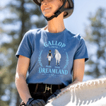 Personalized Multicolor Cartoon Cowboy Character & Horse T-Shirt with Name and Year Cowboy-Themed Decor Daily Wear Birthday Gift for Horse Lovers
