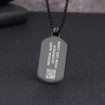 Gepersonaliseerde medische ID-ketting met medisch symbool en persoonlijke gravure voor noodgevallen verjaardagscadeau voor vrienden en familie