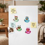 Personalised Cute Cartoon Duck Cruise Door Fridge Magnet with Name Room Decor Birthday Summer Holiday Gift for Family Cruise Travel Lovers