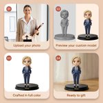 Personalised Photo 3D Cartoon Character Figurine with Name Office Desk Decor Birthday Anniversary Gift for Workers Friends
