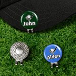 Personalized Golf Ball Design Magnetic Hat Clip Golf Ball Marker with Name Birthday Game Day Anniversary Gift for Golf Lovers
