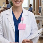 Personalized Multicolour 3D Printed ID Badge Buddy with Text and Reel Appreciation Nurse Week Gift for Doctor Nurse Teacher Medical Staff