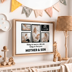 Personalised Heartfelt Message Photo Canvas Prints with Text and Nickname Ship from USA Father's Day Mother's Day Living Room Decor Gift for Dad Mum