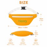 Personalised Embroidery Name Colourful Canvas Kids Crossbody Waist Bag Daily Use Children's Day Birthday Gift for Boys Girls
