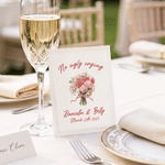 Personalised Colourful Wedding Bouquet Happy Tear Wedding Tissue Packs with Names and Date Set of 10 Wedding Favors Party Gift for Guests Newlyweds