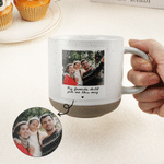 Personalized Polaroid Style Photo Ceramic Coffee Mug with Text Office Home Use Friendship Birthday Gift for Family Friend