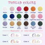 Neceser de maquillaje personalizado de seersucker de colores con nombre, con diseño de flores o arcoíris: accesorio de verano para la playa y los viajes, ideal como regalo para una fiesta o para una d