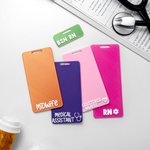Personalized Multicolour 3D Printed ID Badge Buddy with Text and Reel Appreciation Nurse Week Gift for Doctor Nurse Teacher Medical Staff