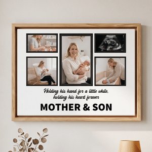 Personalized Heartfelt Message Photo Canvas Prints with Text and Nickname Ship from USA Father's Day Mother's Day Living Room Decor Gift for Dad Mom