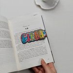 Where Every Chapter Knows Your Name - Personalised Bright Paisley Floral Doodle Magnetic Bookmark Clips Reading Birthday Gift