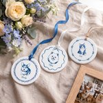 Personalized Glaze Style Pet Photo Ceramic Ornament with Name Home Decor Anniversary Birthday Gift for Pet Lover Owner