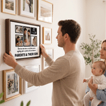 Personalised Heartfelt Message Photo Canvas Prints with Text and Nickname Ship from USA Father's Day Mother's Day Living Room Decor Gift for Dad Mum