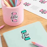 Personalisierte, wasserfeste Apple Pencil-Aufkleber mit Initialen und Namen – für den täglichen Gebrauch, als Geschenk zum Schulanfang oder zum Geburtstag für Schüler und Kinder