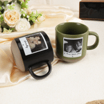 Personalized Polaroid Style Photo Ceramic Coffee Mug with Text Office Home Use Friendship Birthday Gift for Family Friend