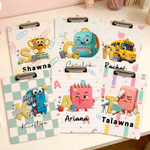Personalized Pencil Teacher Theme Acrylic Clipboard with Name School Supplies Teacher Appreciation Week Teacher's Day Gift for Teacher