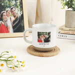 Personalized Polaroid Style Photo Ceramic Coffee Mug with Text Office Home Use Friendship Birthday Gift for Family Friend