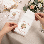 Personalised Colourful Wedding Bouquet Happy Tear Wedding Tissue Packs with Names and Date Set of 10 Wedding Favors Party Gift for Guests Newlyweds