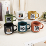 Personalized Polaroid Style Photo Ceramic Coffee Mug with Text Office Home Use Friendship Birthday Gift for Family Friend