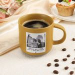 Personalized Polaroid Style Photo Ceramic Coffee Mug with Text Office Home Use Friendship Birthday Gift for Family Friend