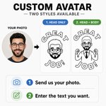Personalised Teacher Face Portrait Self-Inking Stamp with Text Back to School Teacher's Day Gift for Educators Teachers