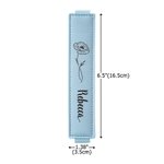 Personalized Birth Flower Name Multicolour PU Leather Bookmark Band with Pen Pocket Reading Accessory Book Club Birthday Gift for Bookworms