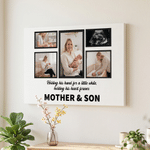Personalised Heartfelt Message Photo Canvas Prints with Text and Nickname Ship from USA Father's Day Mother's Day Living Room Decor Gift for Dad Mum