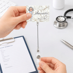 Personalized Medical Staff Cartoon Character Acrylic ID Card Badge Daily Medical Work Use Birthday Nurses' Day Gift for Nurse Doctor