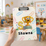Personalized Pencil Teacher Theme Acrylic Clipboard with Name School Supplies Teacher Appreciation Week Teacher's Day Gift for Teacher