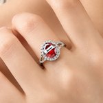 Personalized Dainty Birthstone Zircon Sterling Silver Ring with Engraved Name and Text Birthday Anniversary Gift for Woman Mother Girlfriend