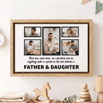 Personalised Heartfelt Message Photo Canvas Prints with Text and Nickname Ship from USA Father's Day Mother's Day Living Room Decor Gift for Dad Mum