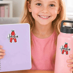 Personalisierte, wasserfeste Apple Pencil-Aufkleber mit Initialen und Namen – für den täglichen Gebrauch, als Geschenk zum Schulanfang oder zum Geburtstag für Schüler und Kinder