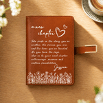 Personalized A New Chapter Floral Heart A5 PU Leather Notebook with Name Retirement Farewell Leaving Job Gift for Retiree Friend Coworker