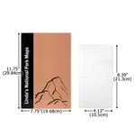 Personalized Unigrid National Park Map Binder with Text Travel Map Holder Birthday Gift for National Park Lovers Map Collectors