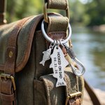 Llavero personalizado con motivos de pesca, monograma y fecha: regalo de cumpleaños o aniversario para hombres aficionados a la pesca