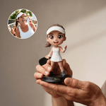 Personalized Cartoon Paddle Swing Sports Character 3D Printing Figurine Living Room Decor Birthday Gift for Athletes Sports Enthusiasts