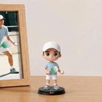 Personalized Cartoon Paddle Swing Sports Character 3D Printing Figurine Living Room Decor Birthday Gift for Athletes Sports Enthusiasts