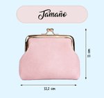 Monedero portátil retro personalizado  de cuero PU con nombre y flor de nacimiento regalo de cumpleaños de uso diario para mujer y amiga