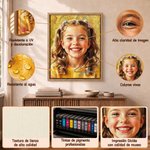 Impresiones en lienzo personalizadas con estilo de pintura al óleo moderna y nombre decoración de hogar regalo de aniversario para familiares y amigos