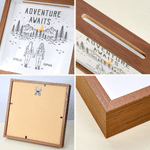 Personalized Adventure Couple Wooden Memory Box with Name Home Decor Anniversary Birthday Gift for Couple