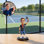 Personalized Cartoon Paddle Swing Sports Character 3D Printing Figurine Living Room Decor Birthday Gift for Athletes Sports Enthusiasts