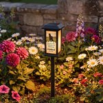 Personalisierte Pferdefoto-Solar-Gartenlampe | mit Namen und Jahr | Gartenlicht | Gedenklicht für den Garten | Beileidsgeschenk für Pferdeliebhaber