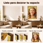 Impresiones en lienzo personalizadas con estilo de pintura al óleo moderna y nombre decoración de hogar regalo de aniversario para familiares y amigos