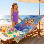 Personalized 3D-Style Design Photo Oversized Quick-Dry Beach Towel with Name Beach Party Summer Vacation Birthday Gift for Kids Diving Instructors