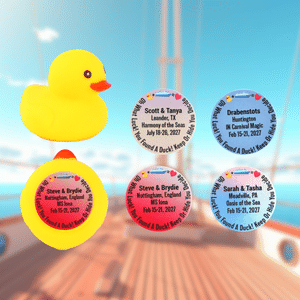 Personalized You Found A Duck Rubber Duck Stickers with Name and Date Cruising Ducks Tags Labels Cruise Ship Summer Holiday Gift for Cruising Lovers