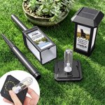 Personalisierte Pferdefoto-Solar-Gartenlampe | mit Namen und Jahr | Gartenlicht | Gedenklicht für den Garten | Beileidsgeschenk für Pferdeliebhaber