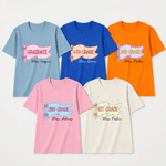 Personalized Multicolor Bow Checkered Flag Pattern T-Shirt with Grade and Name Back to School First Day of School Teacher's Day Gift for Teacher