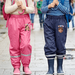 Personalised Pixar Cartoon Style Photo Rain Pants Lined Muddy Puddle Pants with Name Outdoor Hiking Back to School Gift for Kids Boys Girls