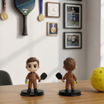 Personalized Cartoon Paddle Swing Sports Character 3D Printing Figurine Living Room Decor Birthday Gift for Athletes Sports Enthusiasts