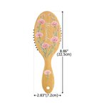 Personalized Birth Flower Hair Brush with Name Mother's Day Bachelorette Party Birthday Gift for Women Bestie