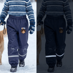 Personalised Pixar Cartoon Style Photo Rain Pants Lined Muddy Puddle Pants with Name Outdoor Hiking Back to School Gift for Kids Boys Girls